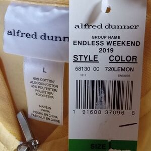 Alfred Dunner Lemon Yellow Top